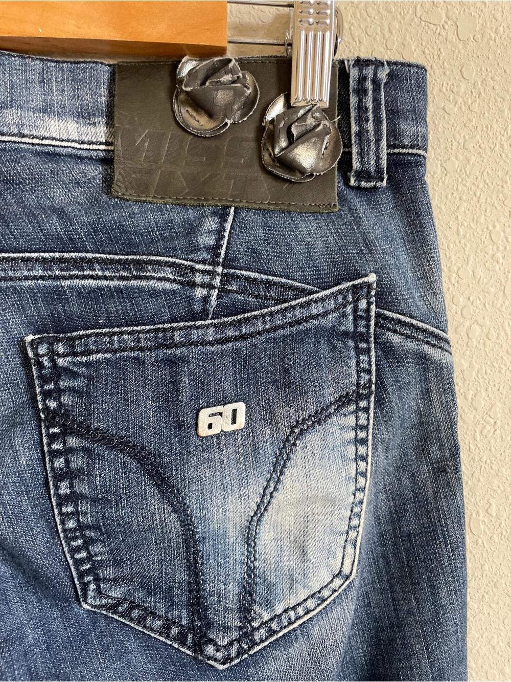 Miss Sixty RARE Y2K Indie Sleaze Low Rise Distressed Jeans - Picture 5 of 9
